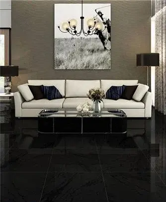 กระเบื้องพื้น 60x60 ซม. CERGRES ซาโมเน่ แบล็ค A 1.44M2 - Image 2