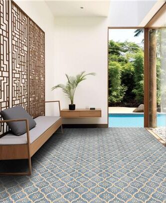 กระเบื้องพื้น 16X16 นิ้ว DURAGRES ปารดี ฟ้า A 0.96 ตร.ม. - Image 2